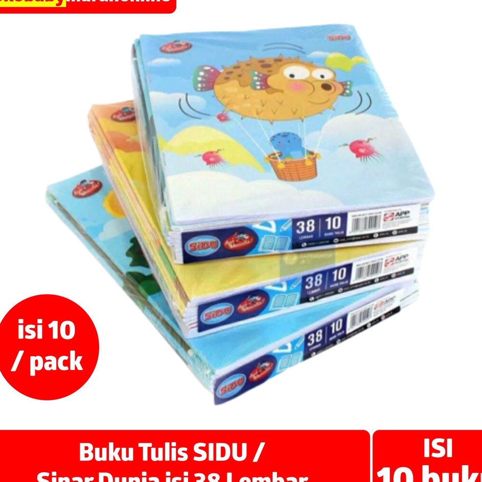 New Trend BUKU TULIS SIDU 38 LEMBAR PACK ISI 1PCS  BUKU TULIS SIDU ISI 38