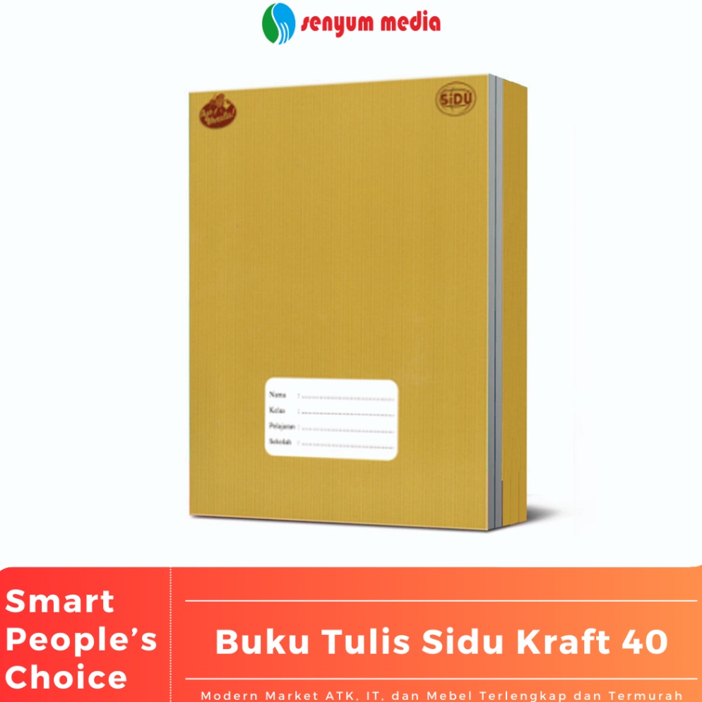 

Buy Now Buku Tulis Sinar Dunia SIDU Kraft 4 Lembar 1 Pack Isi 1 Buku
