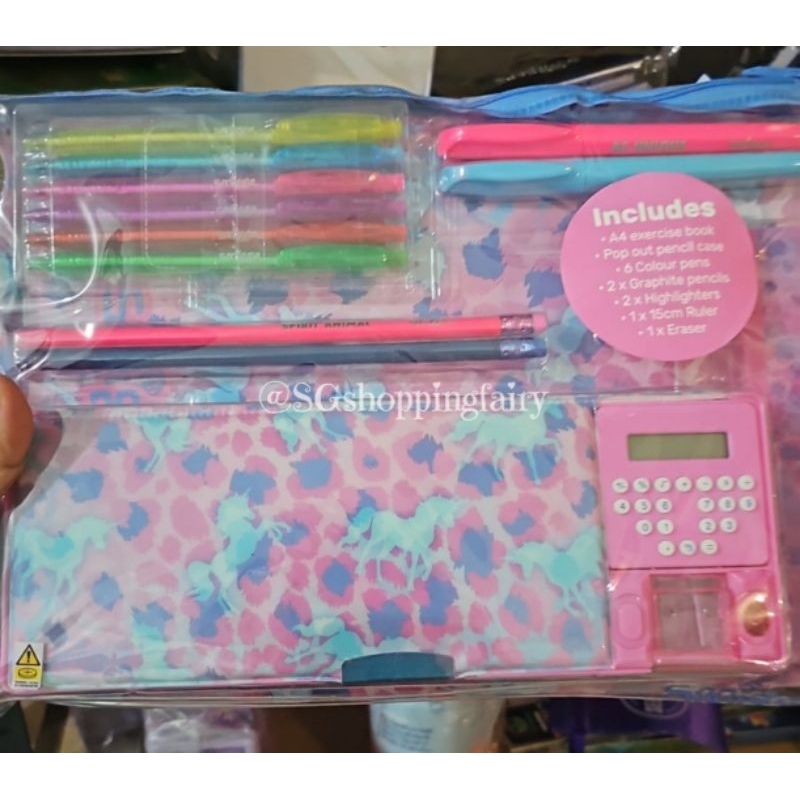 

READY STOCK - SMIGGLE ORIGINAL PINK UNICORN POP OUT STATIONERY GIFT PACK