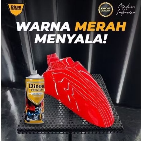 Pilok Merah Pedes Kilap Chilli Red 9462 Diton Premium Cat Semprot Sepeda Motor Mobil Velg