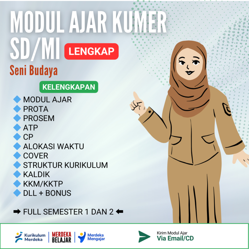 

Modul Ajar Seni Budaya Full Aspek Kelas 6 Kurikulum Merdeka