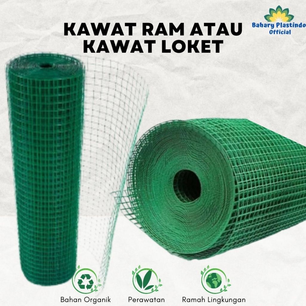 PROMO KAWAT RAM LOKET PVC UKURAN 1/2 INC UNTUK KANDANG AYAM/PAGAR RUMAH ATAU AYAKAN PASIR MURAH