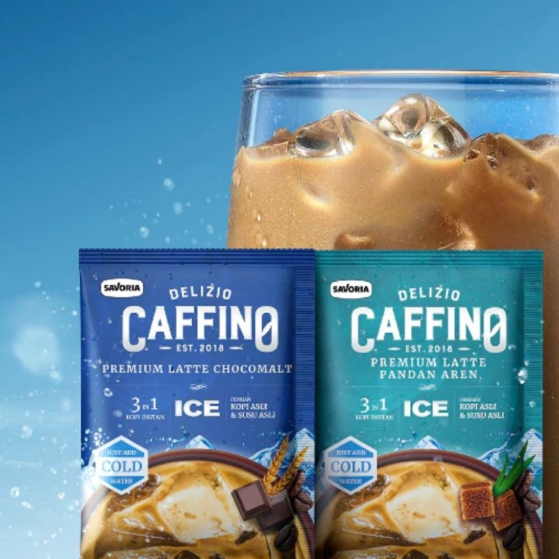 

Caffino Ice Premium isi 6 sachet 27 gram serbuk kopi es