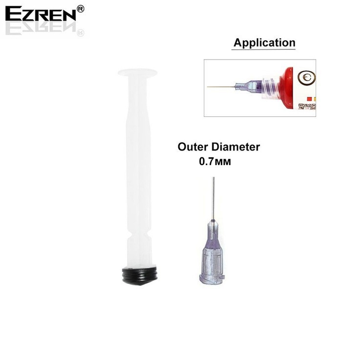 Ezren EZ-0531 Set Pendorong Flux Dan Kepala Suntikan 0.7mm