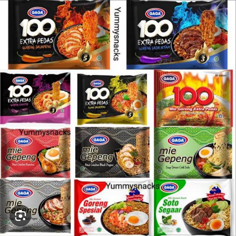 

Gaga Mie Extra Pedas All Variant 75G