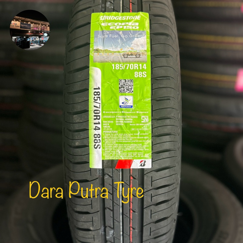 Ban Mobil 185/70 R14 88S Bridgestone Ecopia EP150 Ban 185 70 14 ( Avanza Old, Xenia )