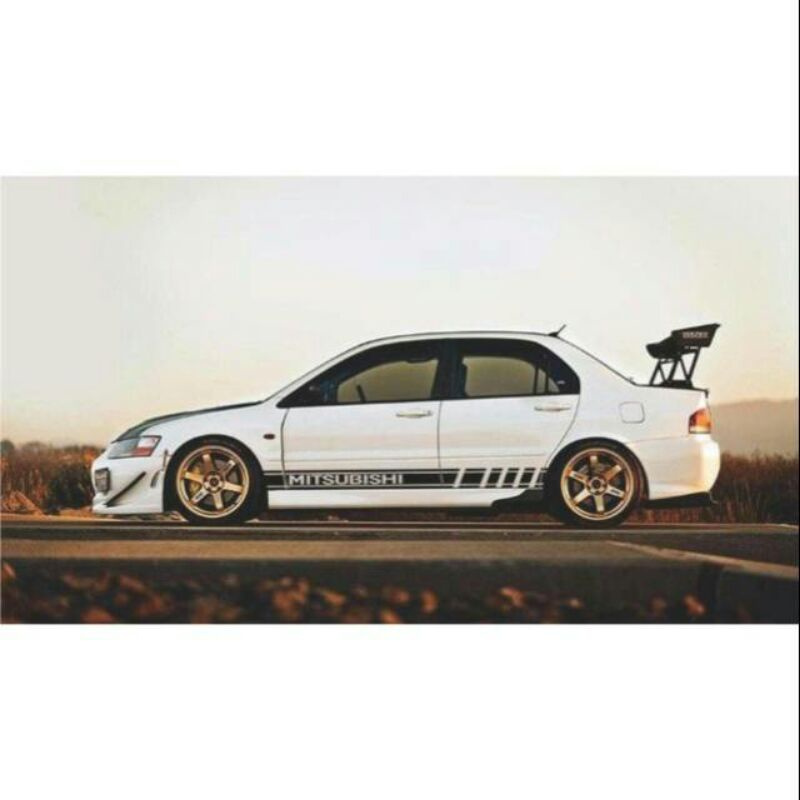 PROMO STICKER STIKER MITSUBISHI LANCER EVO 4 STIKER MOBIL SEDAN
