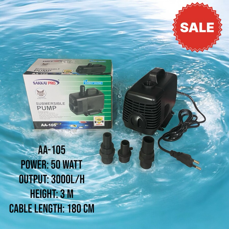 Mesin pompa aquarium / kolam SAKKAI PRO AA-105