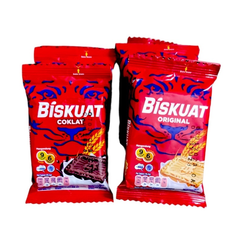 

Biskuat Biskuit Susu Original Cokelat Renceng - Netto 15gr x 10bks