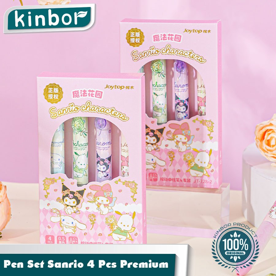 

4PCS Pen Gel Set Sanrio 0.5mm Black Cute