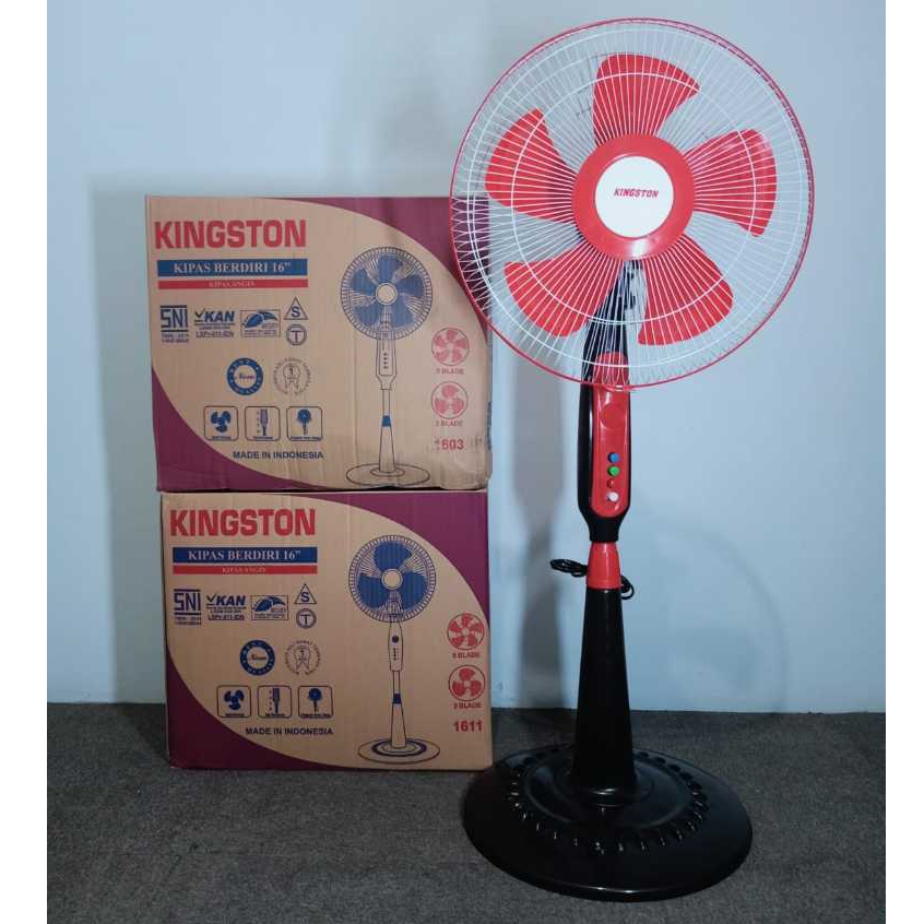 Kipas Angin Berdiri Kingston Model : 1611/ Stand Fan Kingston