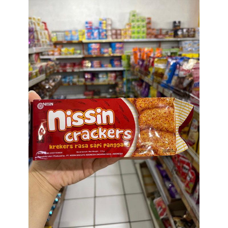 

nissin crackers sapi panggang 115g - nissin crackers sapi panggang