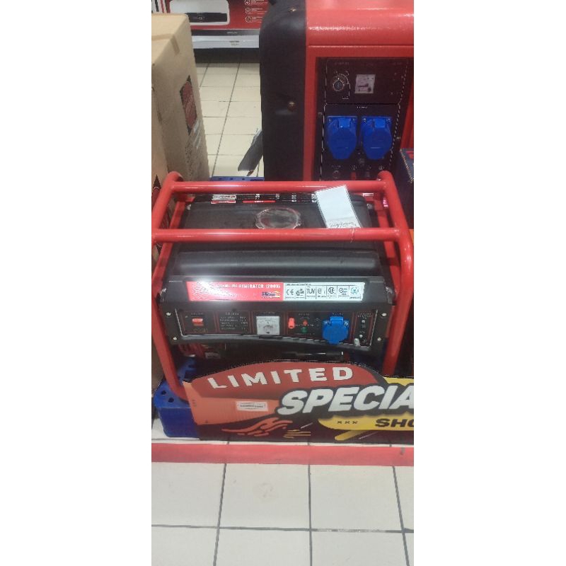 Zehn Genset ZG1500 1200 Watt Merah Hitam
