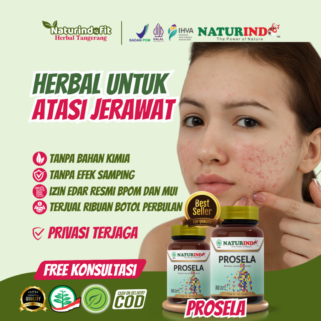 Obat Herbal Jerawat bruntusan Naturindo Prosela
