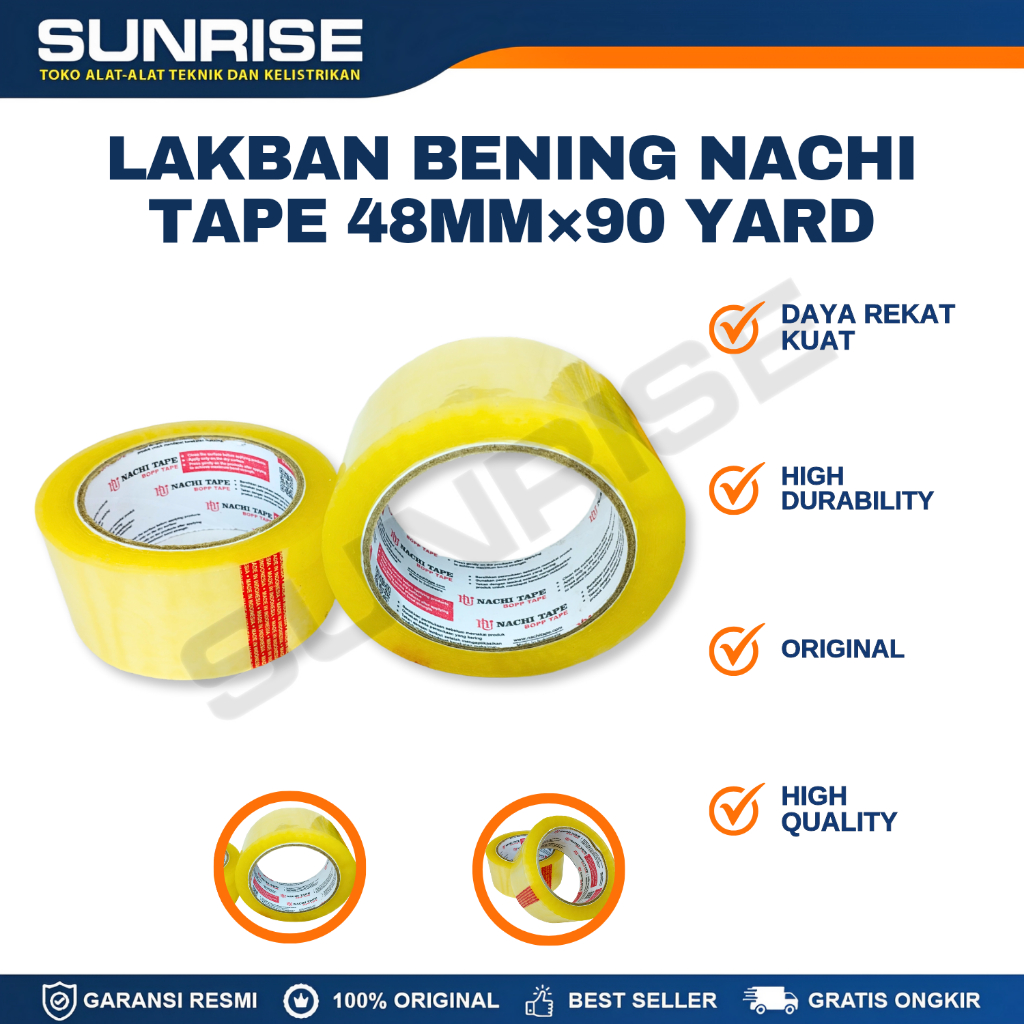 

LAKBAN BENING OPP NACHI 48MM / 90YARD ASLI