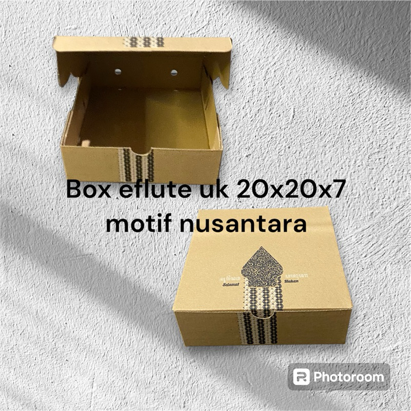 

Box eflute uk 20x20x7 motif nusantara