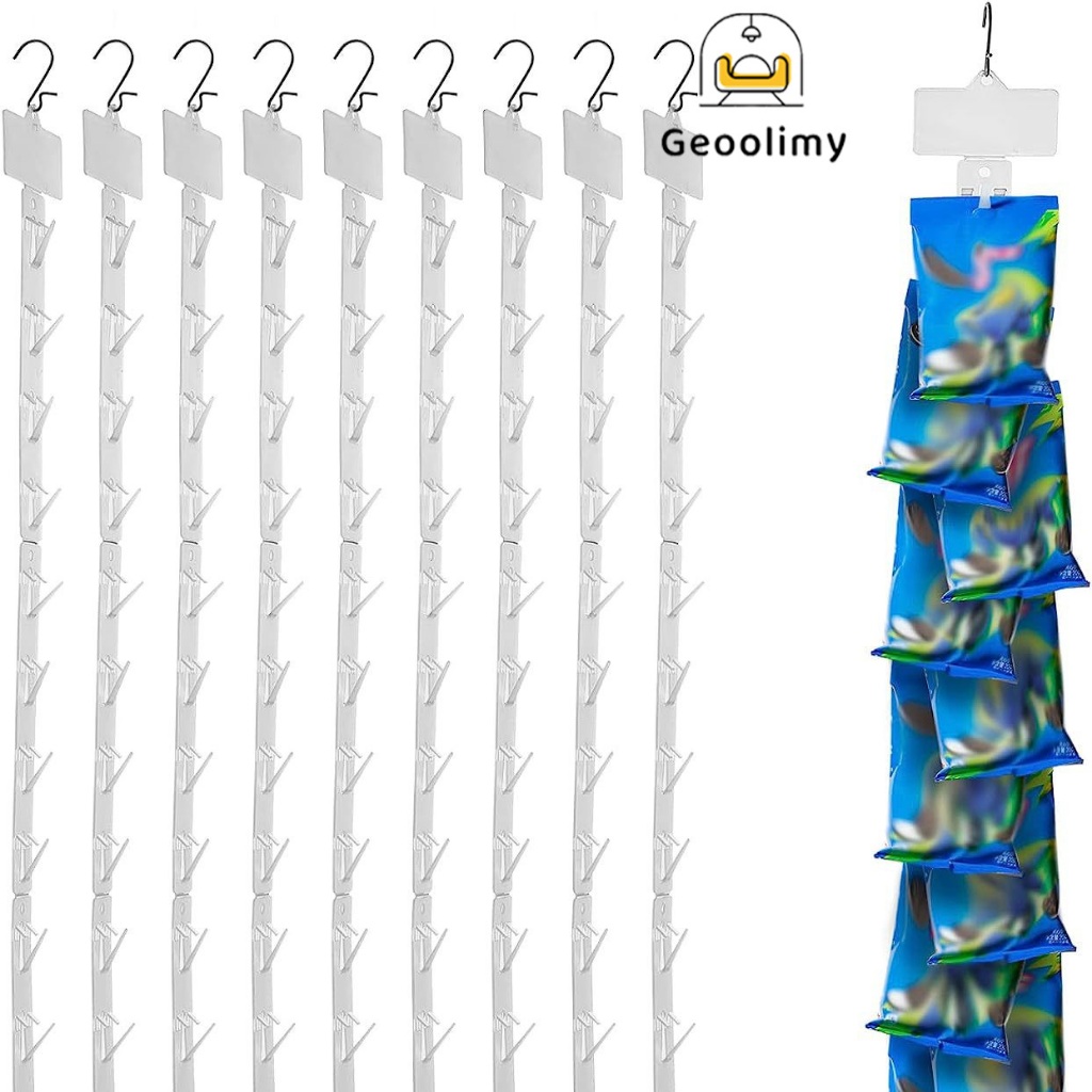 Clip Strip Display Makanan / Klip Display Snack / Supermarket Snack Plastic Clip Strip / Strip Gantu