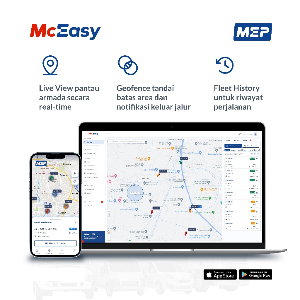 McEasy GPS Portable (Pelacak Kendaaraan Fleksibel, Mudah Lepas Pasang, Baterai Tahan Lama)