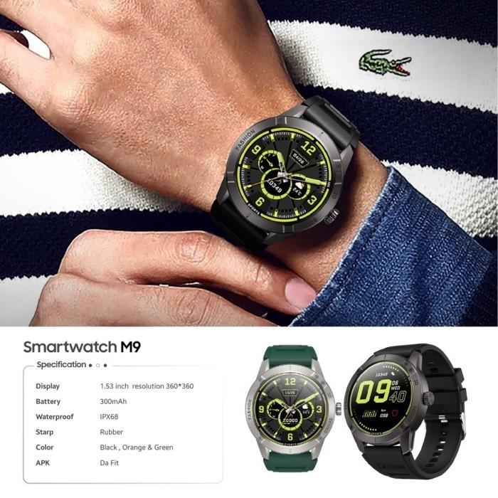 Smartwatch M9 Jam Tangan Pintar Musik Olahraga Sport Cek Kesehatan
