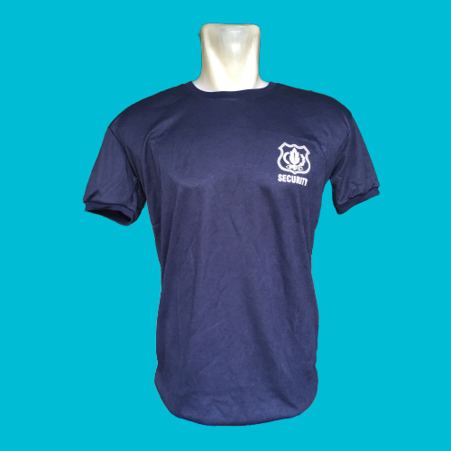 Kaos Dalam Satpam biru-Kaos Dalam Logo Satpam Warna biru