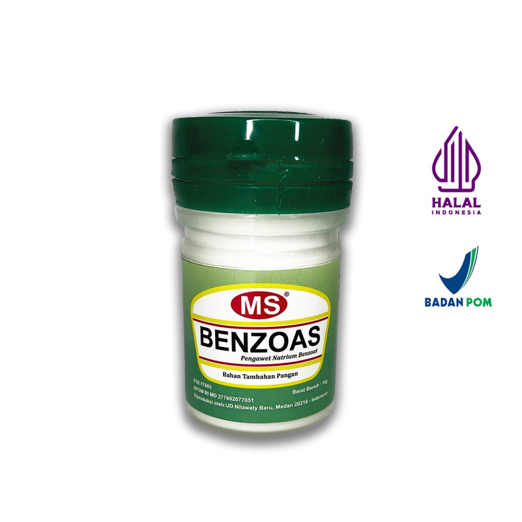 

bahan kue Benzoas sodium benzoat natrium Benzoat - MS Baker ( 10 gr ) Halal