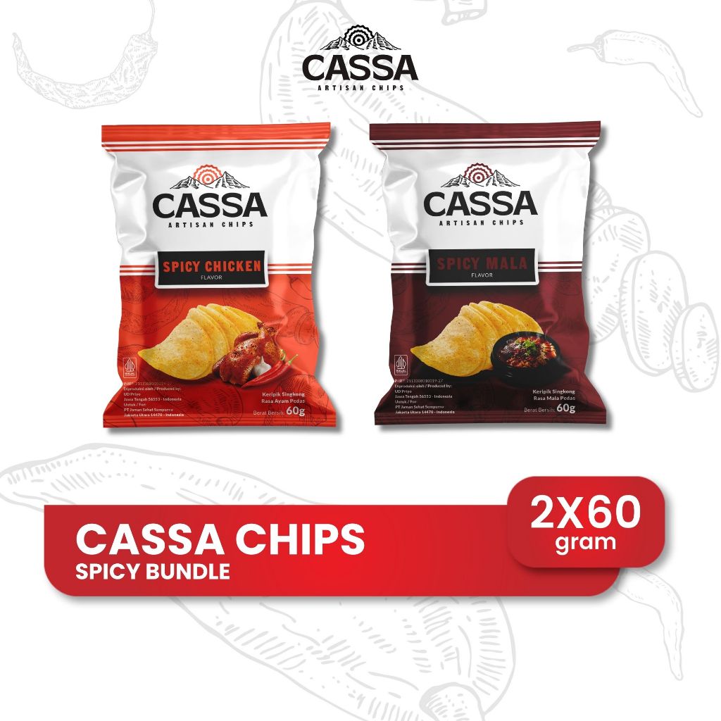 

NUZ Cassa Chips Spicy bundle 60gr