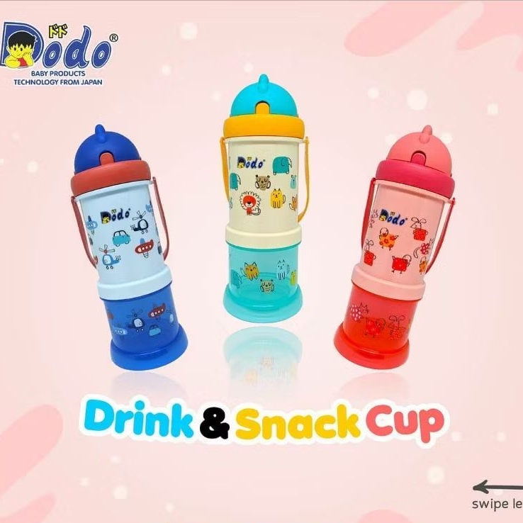Dodo Bottle 2in1 Drink & Snack Cup