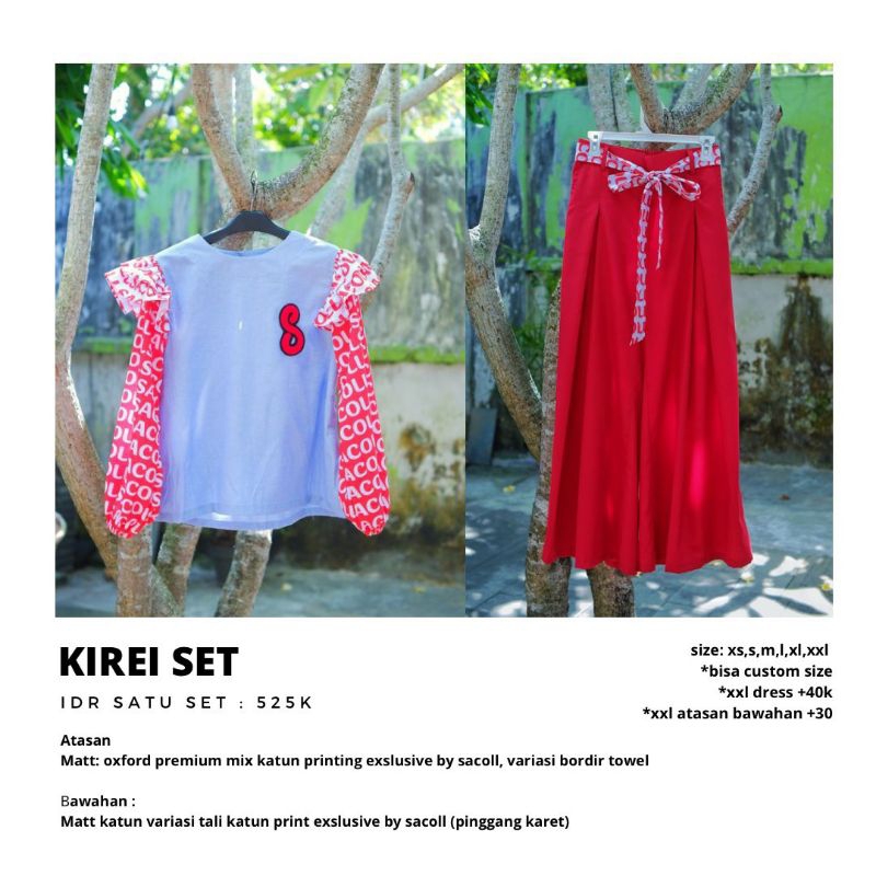 KIREI SET BY SACOLL / KOLEKSI TERBARU / SET / SACOLL