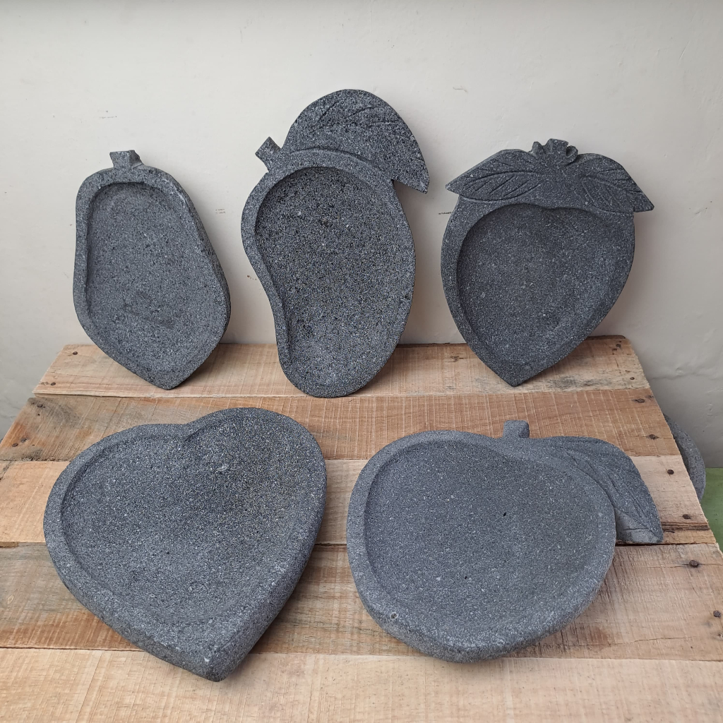 COBEK KARAKTER UNIK - Ukuran Besar - Batu Andesit Asli Muntilan