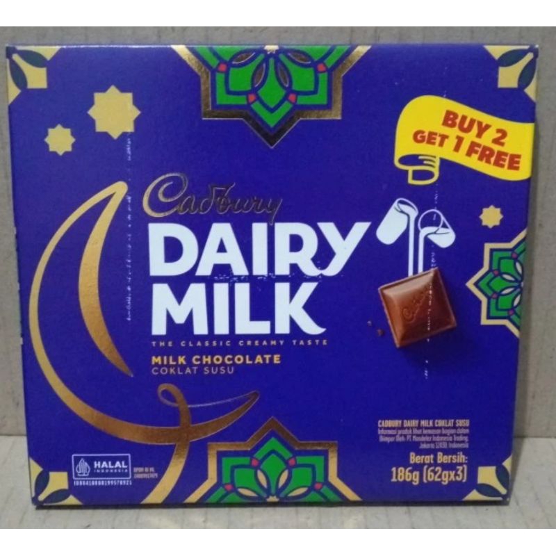 

Coklat Cadbury isi 3 (buy 2 get 1)