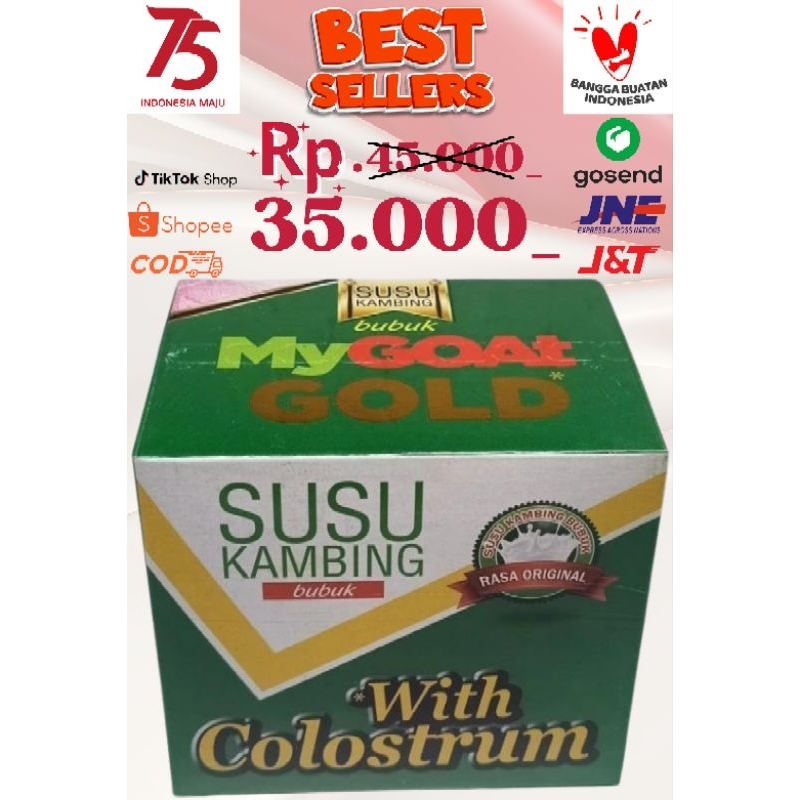 

SUSU KAMBING / ETTAWA / MY GOAT / GOLD / COLUSTRUM / 1 BOX