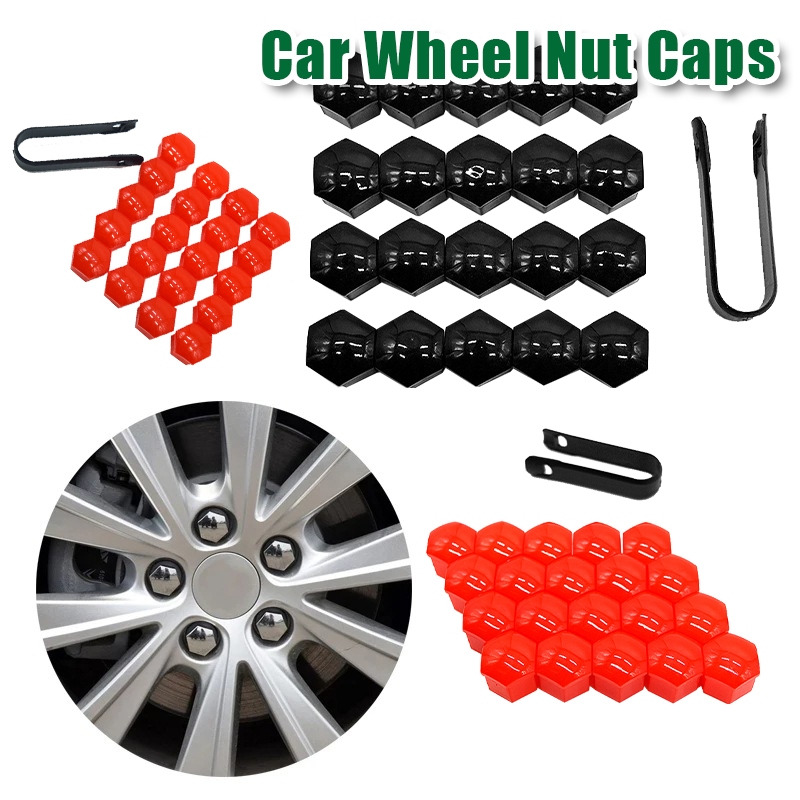 Isi 20pcs Tutup Baut Velg Mobil Variasi Ukuran 19/21mm Bahan Nilon Cover Baut Roda Lugnuts