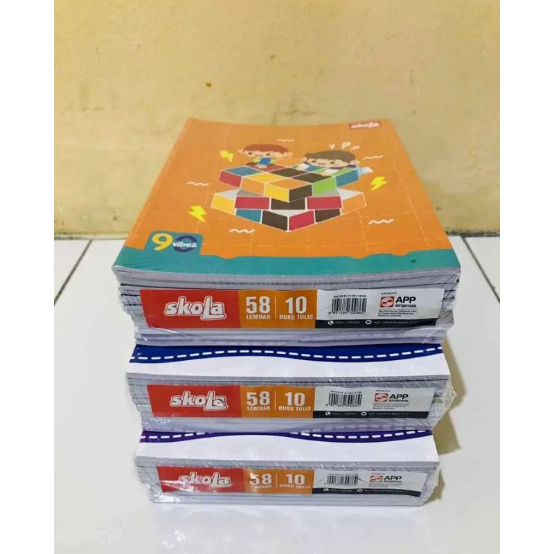 

Buku tulis SKOLA 58 lembar isi 10 pcs