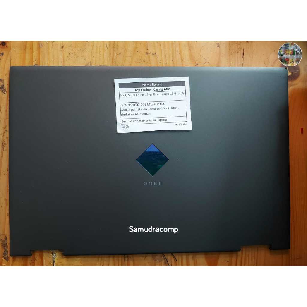 Top Casing - Casing Atas HP OMEN 15-en0XXX Series 15.6 Inch P/N : L99600-001 M12468-001 Second Ori C