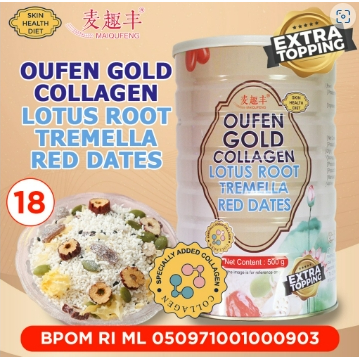 

OUFEN lotus root powder bubuk akar teratai 1Bks Isi 14 Sachet 500 gram HALAL