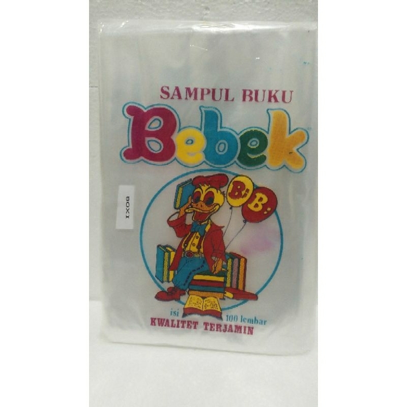 

Sampul plastik ukuran Boxi merk Bebek / sampul buku / sampul plastik buku tulis