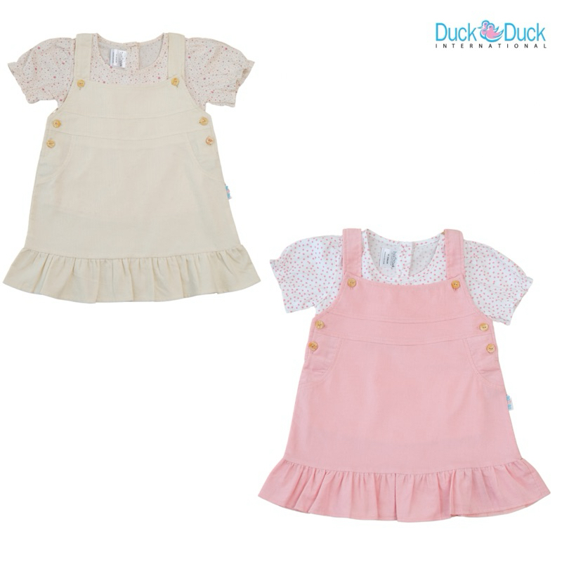 DUCK DUCK Overall Baby girl Usia 6-24 Bulan - Berry Overall