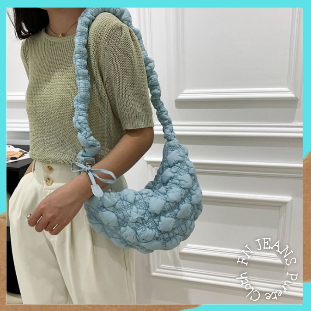 Plumpy Bag Tas Gendut Korea Fashion Jennie Blackpink Shoulder Bag TDW 82