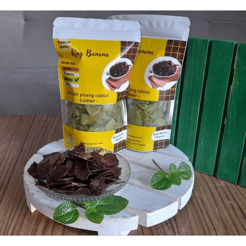 

keripik pisang coklat lumer premium