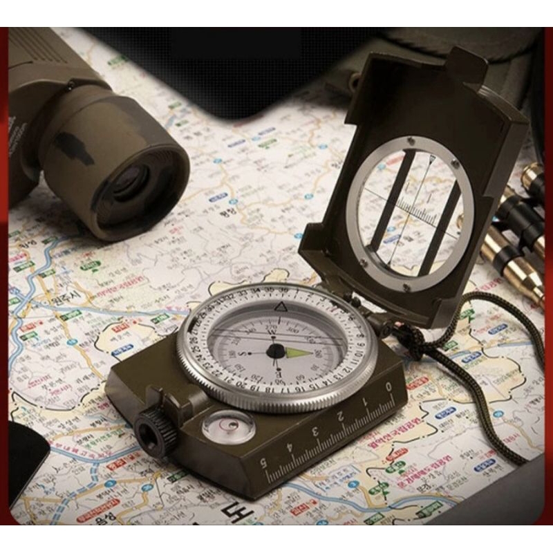 Kompas ARMY MILITER PRAMUKA FULL BESI kompas bidik clinomer compas penunjuk arah survival tactical o