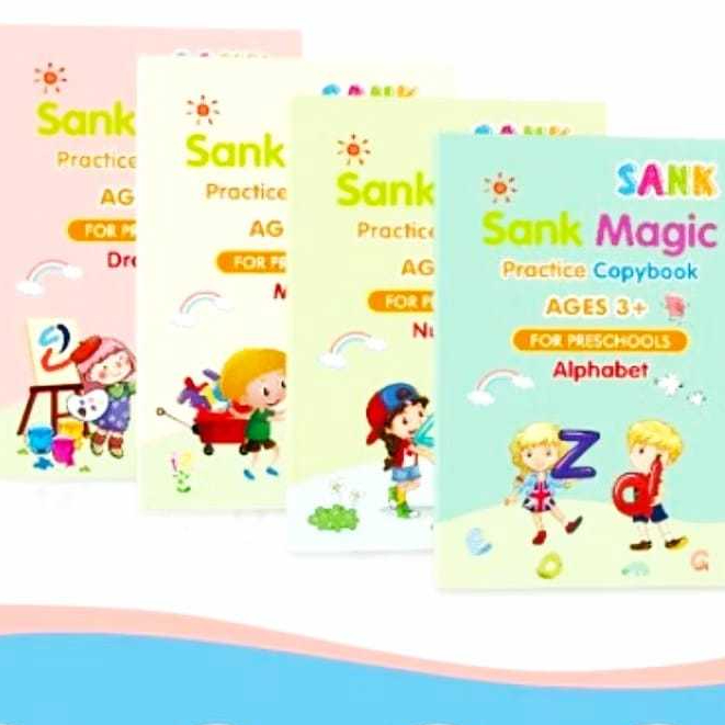 

[ MJ ] COD Buku Ajaib Belajar Menulis Anak / Sank Magic Practice Book 1 SET Isi 4 Buku + Pulpen