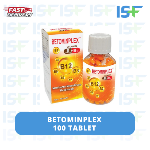 ISF Betominplex 100 TABLET / Vitamin B kompleks Betominplek Betomin Plek Plex Komplek Complex