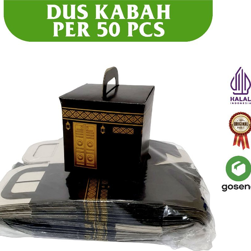

RB OLEH OLEH HAJI DAN UMROH 50PCS DUS KABAH KOSONG I BOX KABAH KOSONG UNTUK ISI PAKETAN KURMA AIR