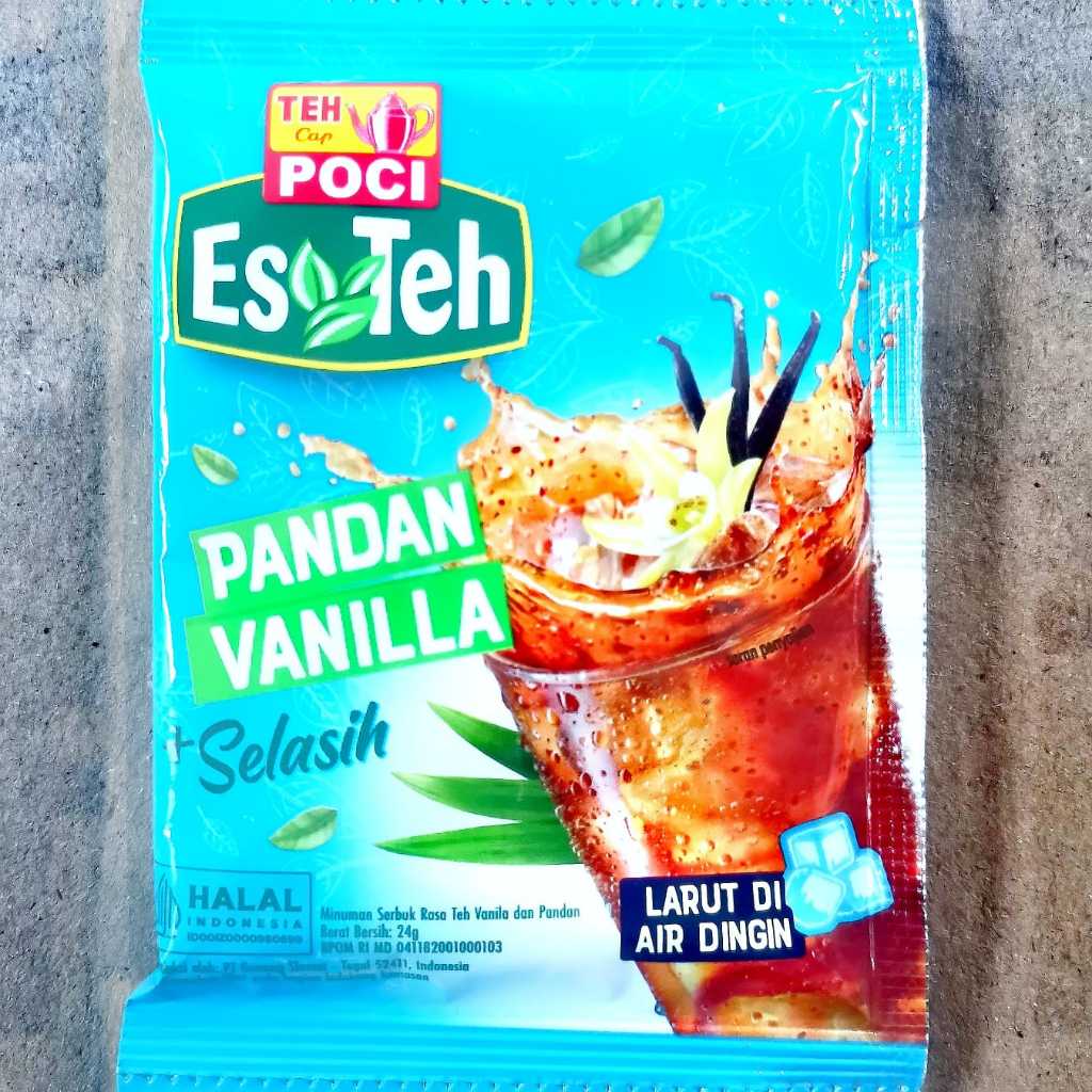 

teh poci pandan vanilla + selasih RENCENG 10 pcs