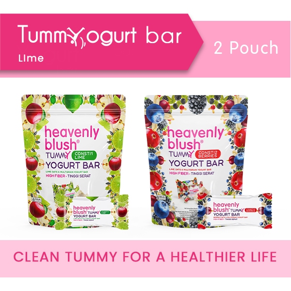 

Heavenly Blush Tummy Yogurt Bar Pouch isi 10 Sachet [9gr x 10 sachet]