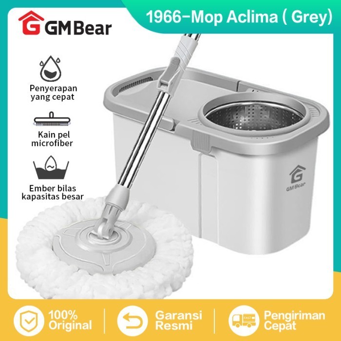GM Bear Pel Lantai Praktis 1966 - Ultra Mop Aclima Pelan Lantai Spin Mop