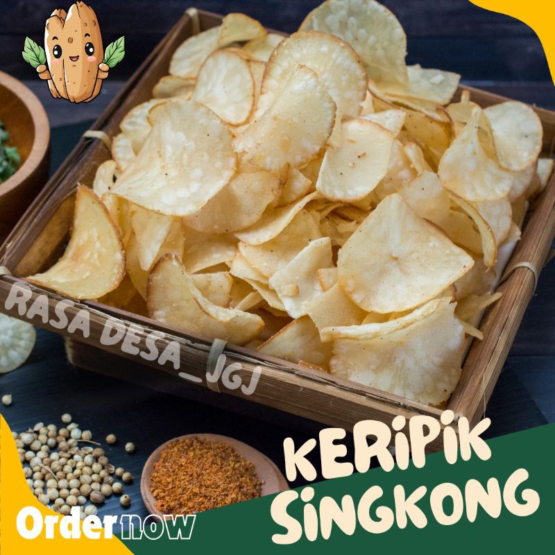 

Keripik Singkong/Ketela Original(Kiloan)500gr-1kg HOMEMADE