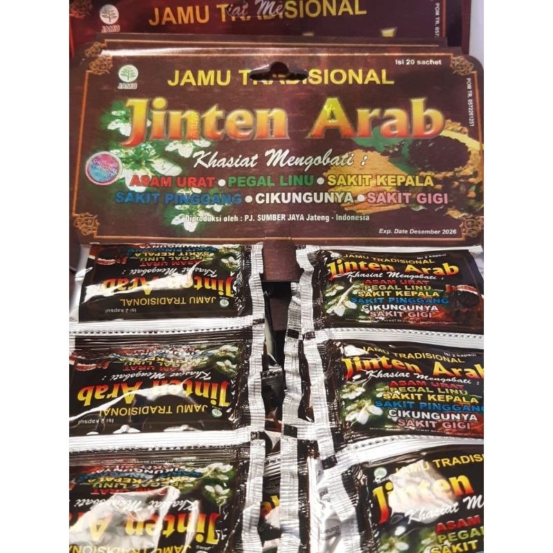 

jinten arab capsul asam urat original kemasan hanger isi 20sachet@2kapsul