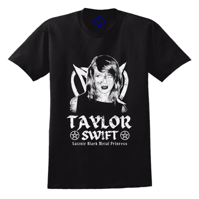 KAOS BAND TAYLOR SWIFT SATANIC BLACK METAL PRINCESS TSHIRT SWIFT TEE