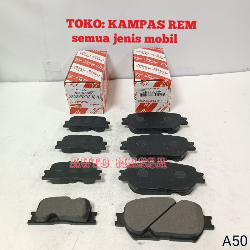 KAMPAS REM SET DEPAN BELAKANG TOYOTA WISH